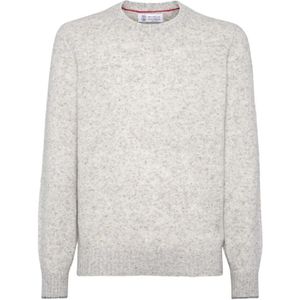 Brunello Cucinelli, Heren, Truien, Grijs, Maat: M