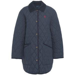 Polo Ralph Lauren, Dames, Mantels, Blauw, Maat: M Corduroy,