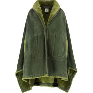 Alberta Ferretti, Dames, Jassen, Groen, Maat: XS Leer,