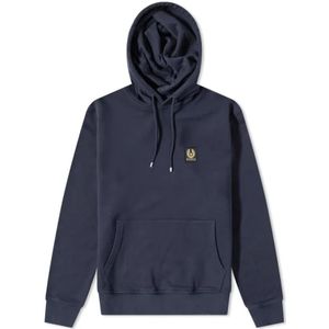 Belstaff, Heren, Sweatshirts & Hoodies, Blauw, Maat: L Katoen,