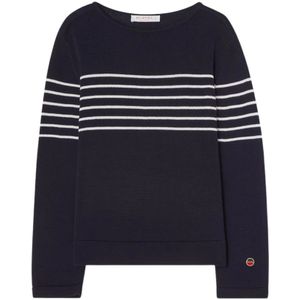 Busnel, Dames, Truien, Blauw, Maat: XS Katoen,