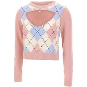 Diesel, Dames, Truien, Veelkleurig, Maat: M Wol,