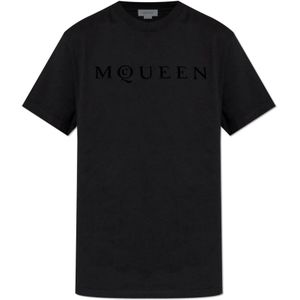Alexander McQueen, Heren, Tops, Zwart, Maat: XL Katoen,