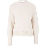 Zero - Rondgebreide Trui - Wit - Dames