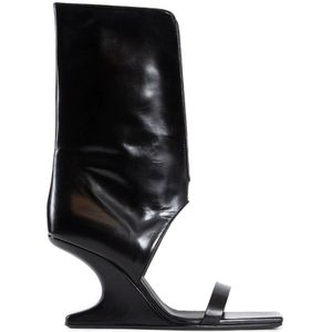 Rick Owens, Dames, Schoenen, Zwart, Maat: 37 EU Leer,