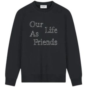 Olaf Hussein, Heren, Sweatshirts & Hoodies, Grijs, Maat: M Katoen,