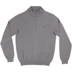 Sun68, Heren, Truien, Grijs, Maat: XL Poliester,