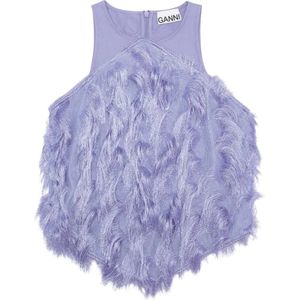 Ganni, Dames, Tops, Paars, Maat: XS