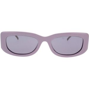 Prada Stijlvolle Rechthoekige Zonnebril , Purple , unisex , Maat: 53 MM