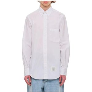 Thom Browne, Heren, Overhemden, Wit, Maat: XL Katoen,
