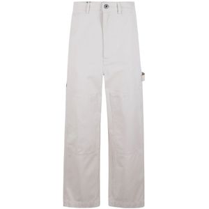 Weekend Max Mara, Dames, Broeken, Wit, Maat: S Katoen,