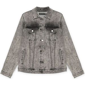 Fiorella Rubino, Dames, Jassen, Grijs, Maat: 2XL Denim,