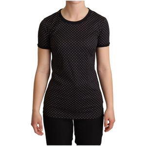 Dolce Gabbana - TSH6342 - T-shirt - Zwart - Polka Dot