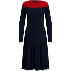 Ralph Lauren, Dames, Jurken, Blauw, Maat: S Viscose,
