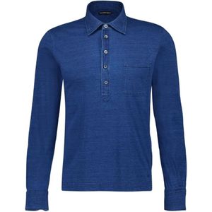 Tom Ford, Heren, Tops, Blauw, Maat: M Katoen,