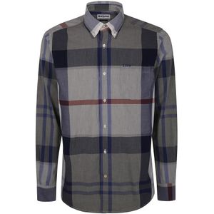 Barbour, Heren, Overhemden, Grijs, Maat: L