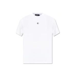 Dsquared2 T-shirt met logo , White , Heren , Maat: L