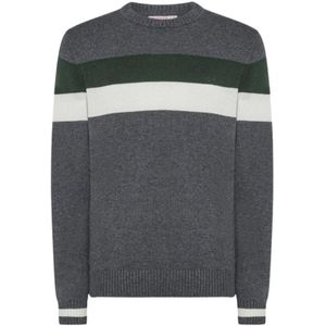 Sun68, Heren, Truien, Veelkleurig, Maat: 2XL Wol,