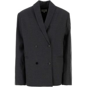 Loulou Studio, Dames, Jassen, Grijs, Maat: M Wol,