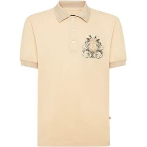 Billionaire, Heren, Tops, Beige, Maat: M Katoen,