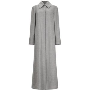 Jil Sander, Dames, Jurken, Grijs, Maat: L
