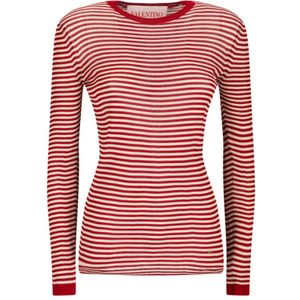 Valentino Garavani, Dames, Tops, Rood, Maat: S Zijde,