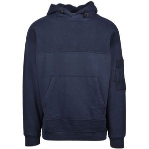 Dondup, Heren, Sweatshirts & Hoodies, Blauw, Maat: M Katoen,