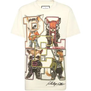 Philipp Plein, Heren, Tops, Wit, Maat: XS Katoen,