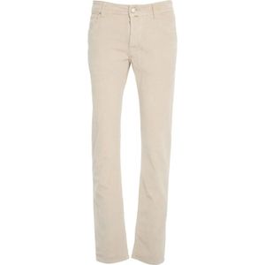 Jacob Cohën, Heren, Broeken, Beige, Maat: W33 Corduroy,