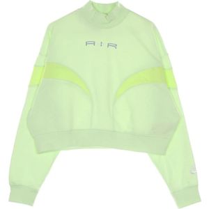 Nike, Dames, Sweatshirts & Hoodies, Groen, Maat: L Fleece,