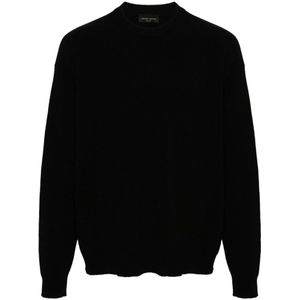 Roberto Collina, Heren, Truien, Zwart, Maat: XL