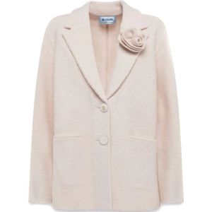 Blugirl, Dames, Jassen, Beige, Maat: S Wol,