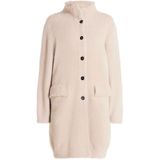 Amber & June - Gezellig Gebreid Jack - Beige - Dames - Met Borstzak