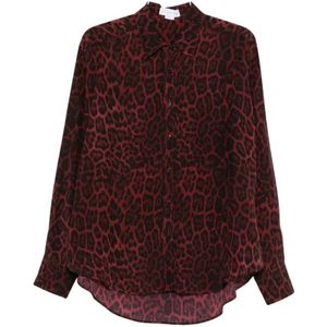 Stella McCartney, Dames, Blouses & Shirts, Bruin, Maat: XS Zijde,