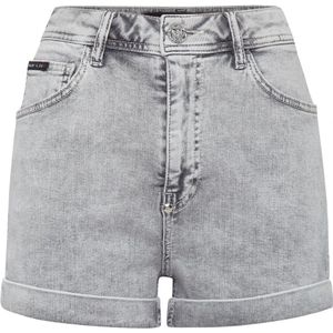 Philipp Plein, Dames, Korte broeken, Grijs, Maat: W29 Denim,