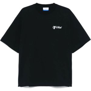 Off White, Heren, Tops, Zwart, Maat: M