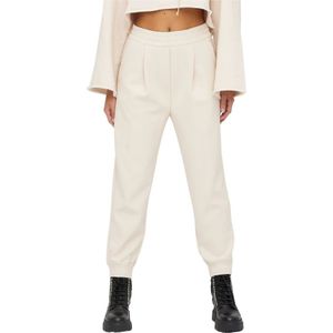 Erika Cavallini, Dames, Broeken, Beige, Maat: 2XS Leer,