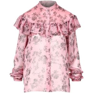 Philosophy di Lorenzo Serafini, Dames, Blouses & Shirts, Roze, Maat: XS Zijde,