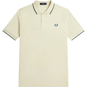 Fred Perry - Beige Twin Tipped Polo Shirt - Heren - Katoen