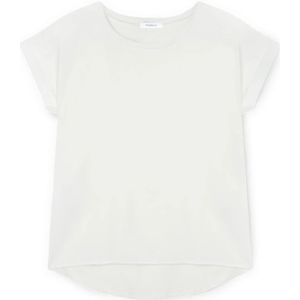 Motivi, Dames, Tops, Wit, Maat: S Satijn,