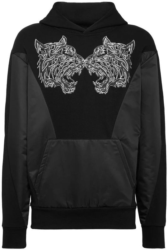 Plein Sport Sweatshirt 'Tiger'  zwart / wit