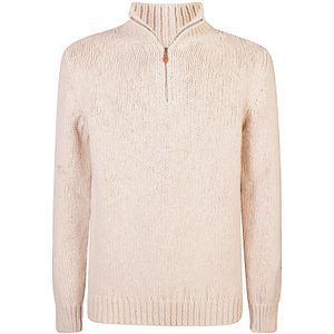 Eleventy, Heren, Truien, Beige, Maat: M Wol,