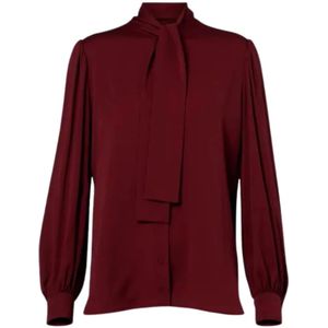 Max Mara, Dames, Blouses & Shirts, Rood, Maat: L