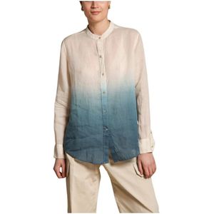 Mason's, Dames, Blouses & Shirts, Veelkleurig, Maat: 2XS Linnen,