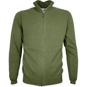 Cashmere Company, Heren, Truien, Groen, Maat: L Katoen,