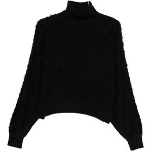 Twinset, Dames, Truien, Zwart, Maat: L Wol,