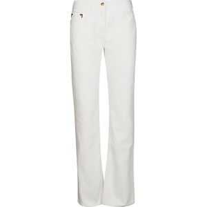 Palm Angels, Dames, Jeans, Wit, Maat: W27 Denim,