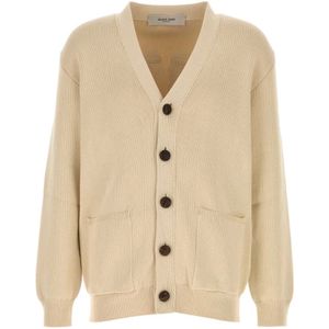 Golden Goose, Heren, Truien, Beige, Maat: M Katoen,