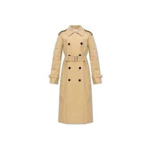 Burberry Katoenen trenchcoat , Beige , Dames , Maat: S