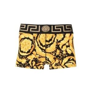 Versace Gele Barocco Print Ondergoed , Yellow , Heren , Maat: S